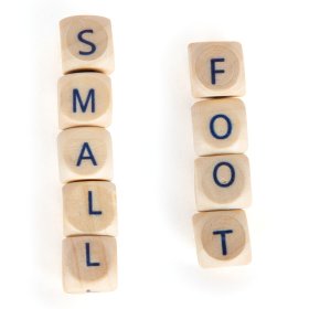 Small Foot wooden game Creating with letters, small foot
