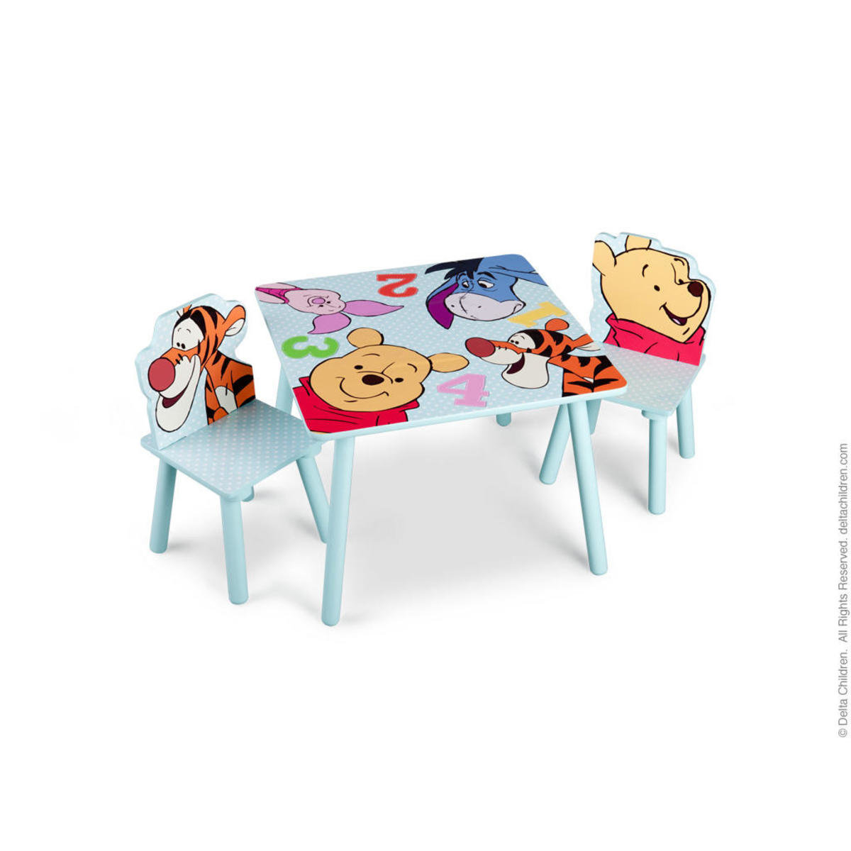 Winnie the pooh table and outlet chairs