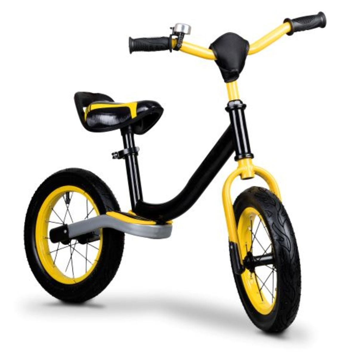 yellow push bike