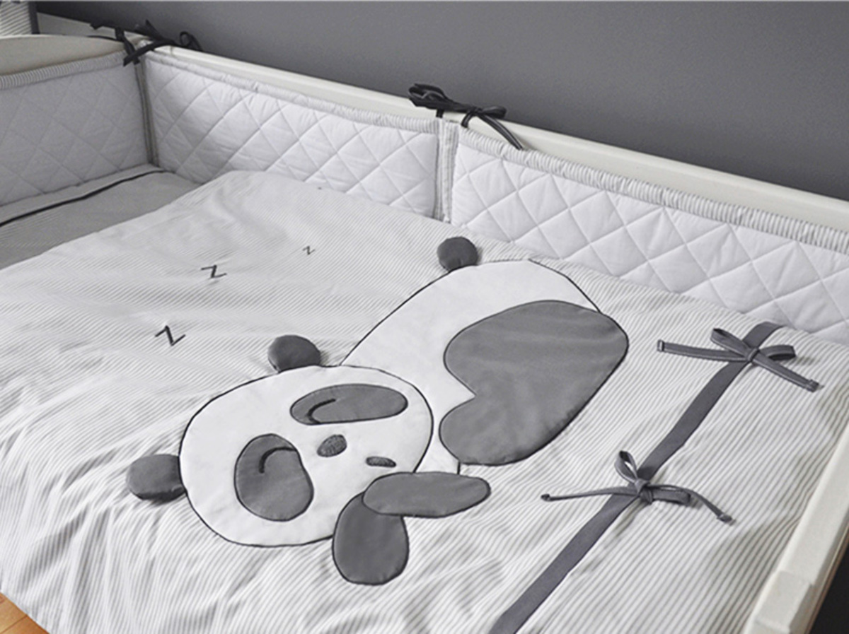 Panda cot sale bedding