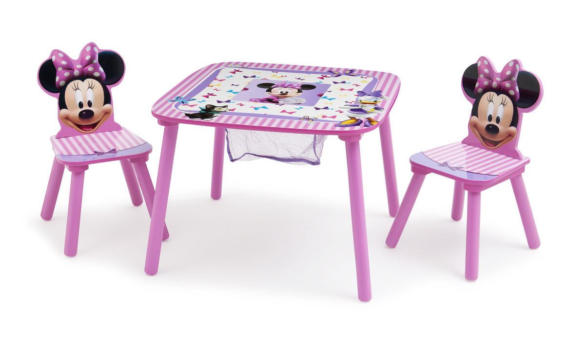 Minnie mouse kids top table and chairs