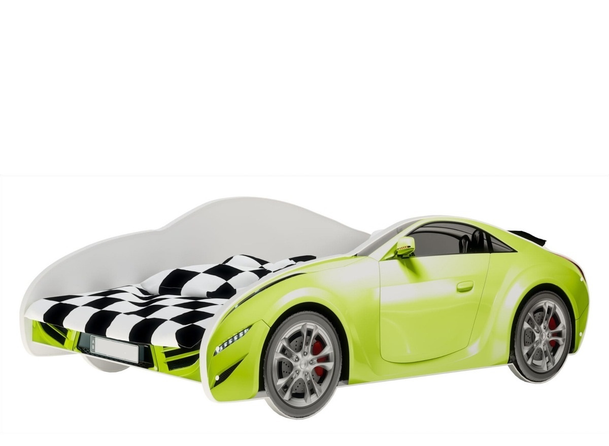 Racing Car Bed 6 colours, Childrens Bed with mattress (160x80cm) 4