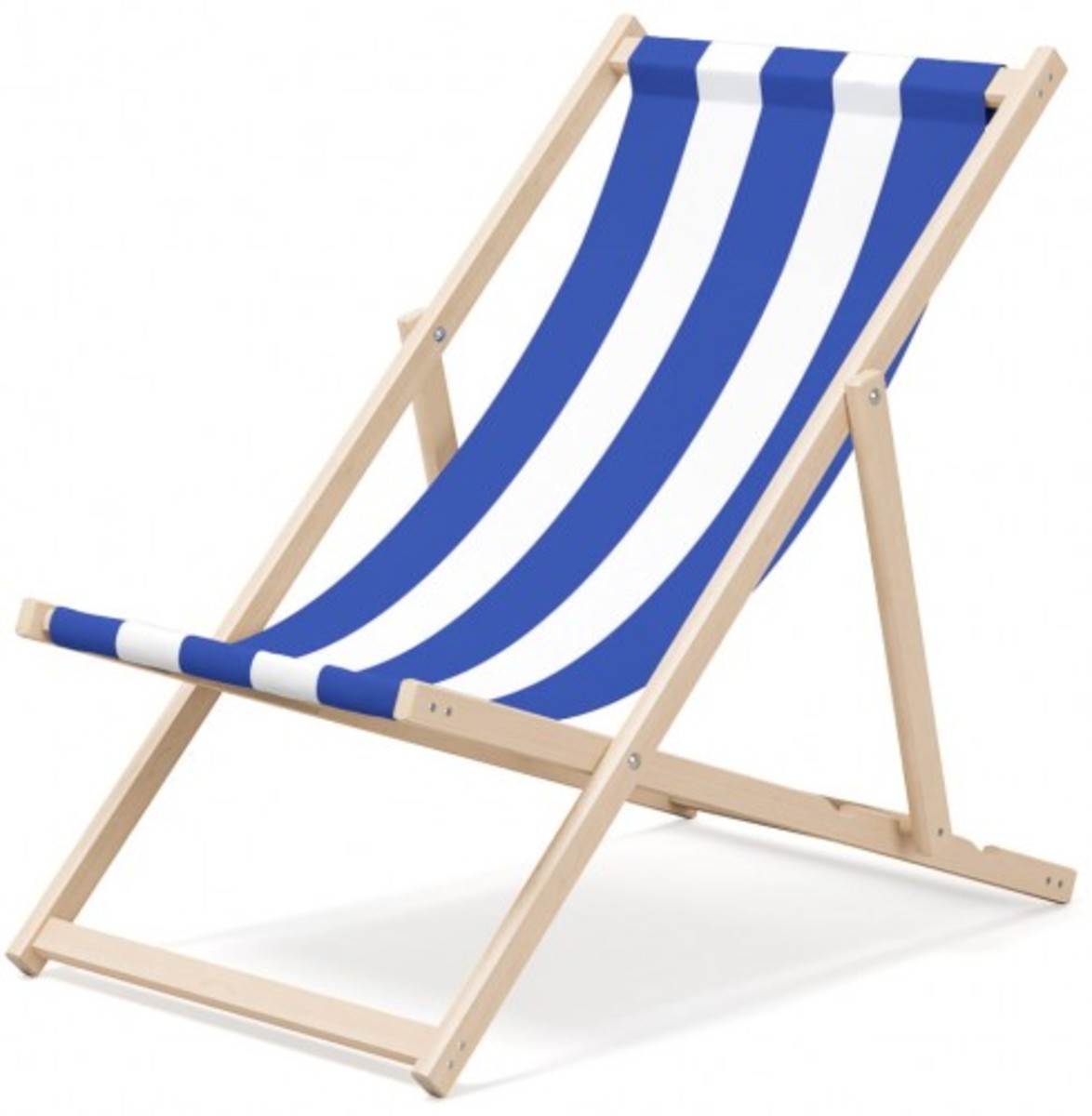 Blue and white striped beach chair hot sale