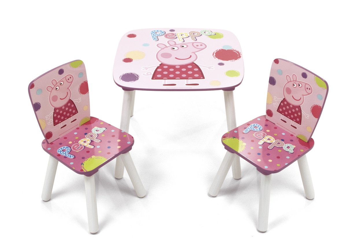 Peppa pig table discount & chair set