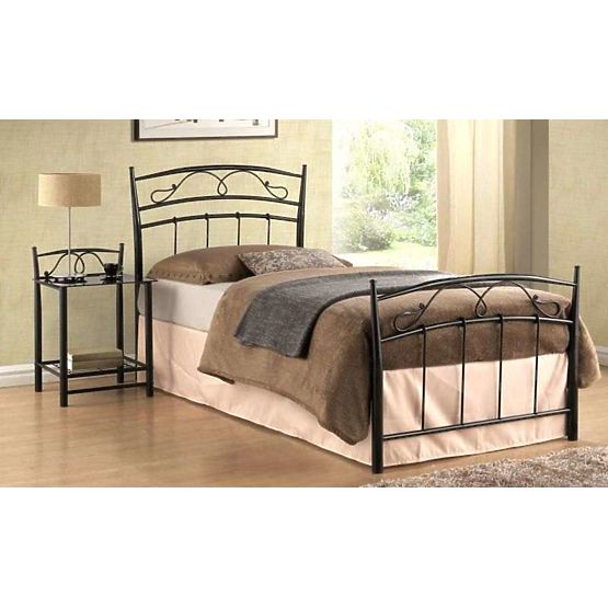 Bed SIENA 90x200cm black