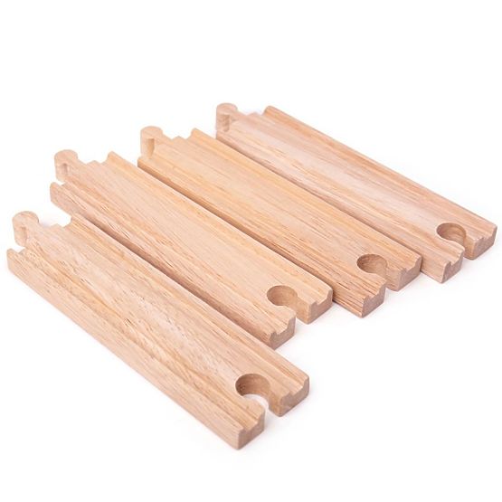 Bigjigs Rail Long straight rails 21 cm 4 pcs