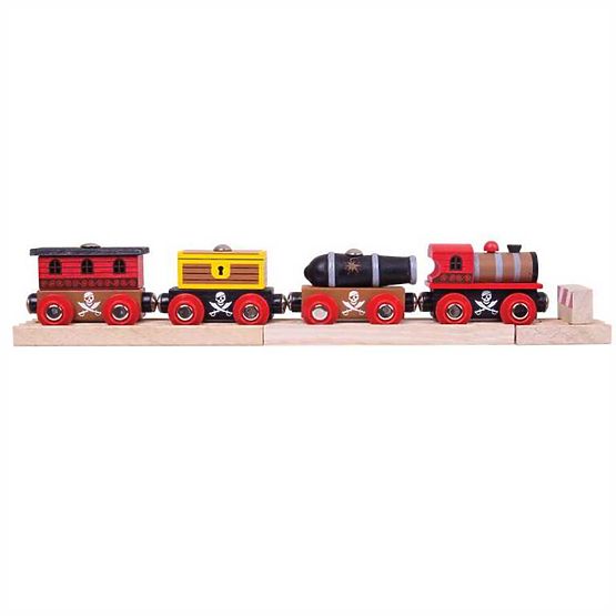 Bigjigs Rail Pirate train + 3 tracks