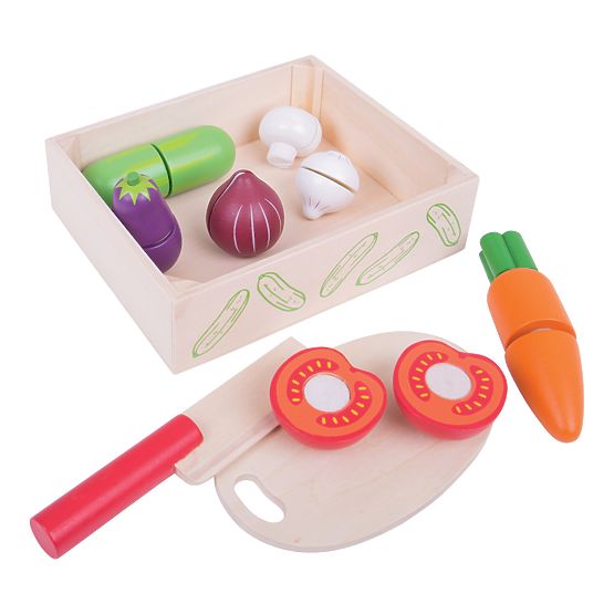 Bigjigs Toys Chopping vegetables in a box