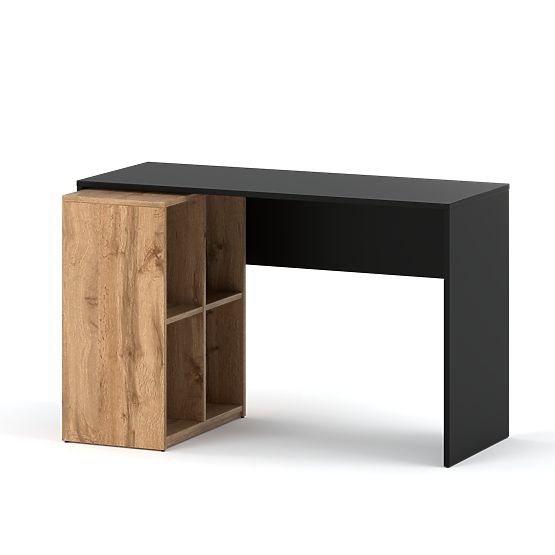 Black Desk with Shelf