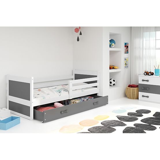 Children bed Rocky - white-gray