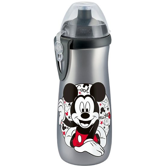 Children bottle NUK Sports Cup Disney Cool Mickey 450 ml grey