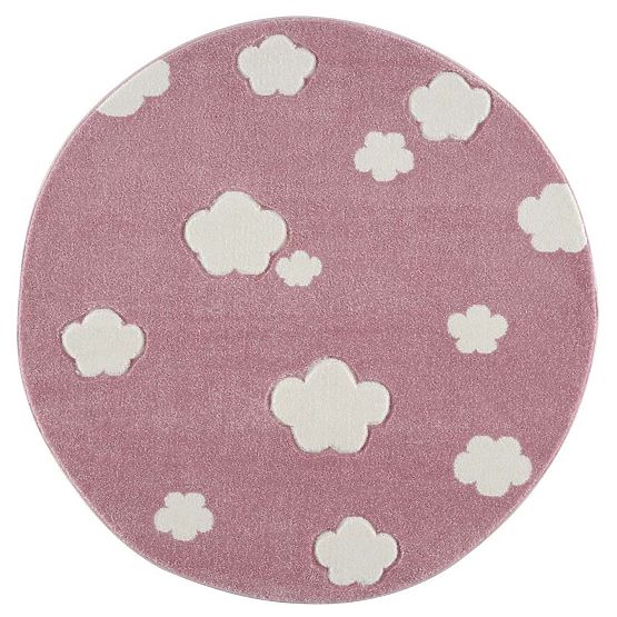 Children's Rug Sky Cloud - pink