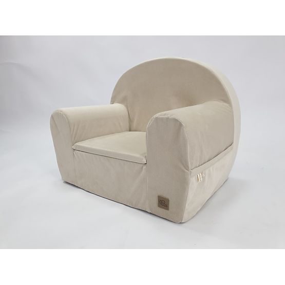 Children's Armchair Velvet - Beige