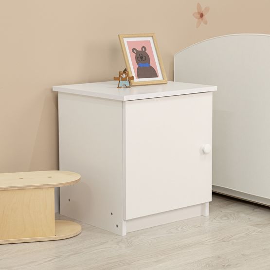 Children's bedside table LULU - smooth white