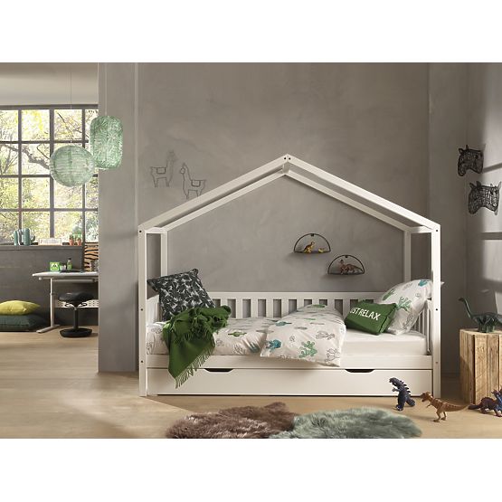 Children's House Bed Dallas - White