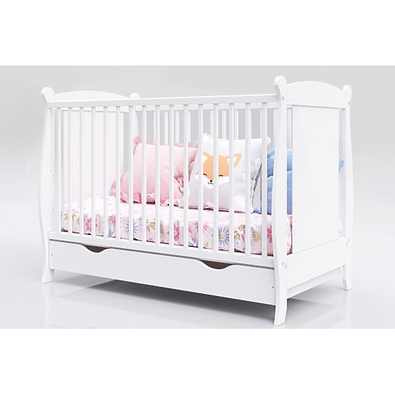 Laura Baby Cot - White