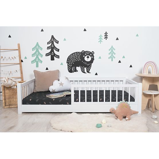 Children's Low Bed Montessori Ourbaby - White