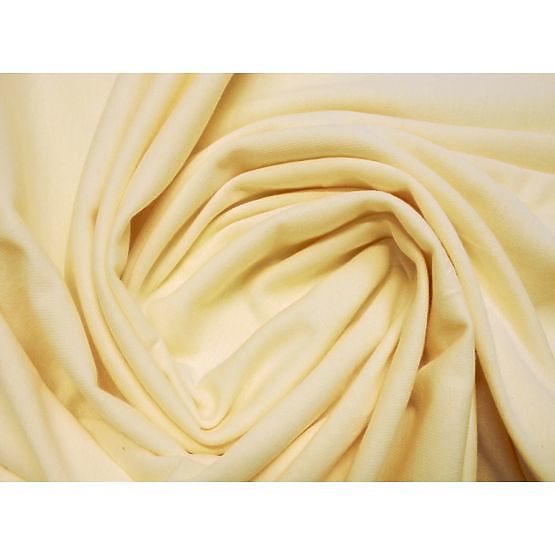 Cotton Fitted Sheet 160x80 cm - Light Yellow