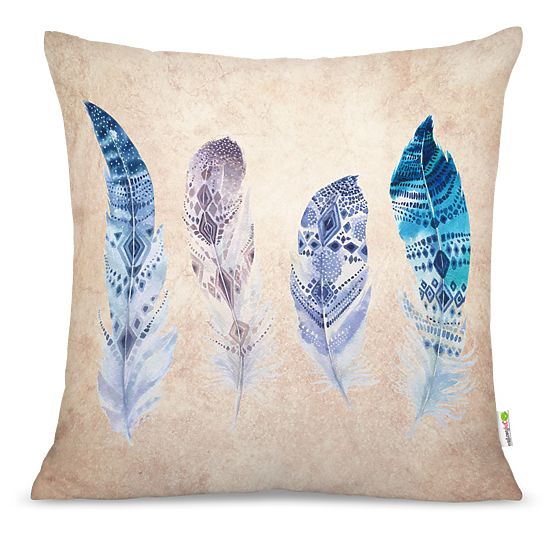 Cushion boho Feather 03