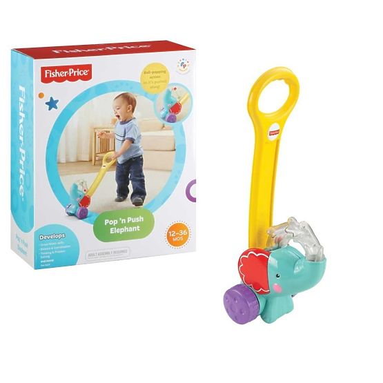 Fisher Price Pop 'n Push Elephant