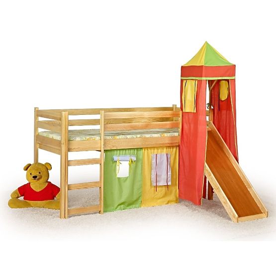 Flo Children's Mid Sleeper Bed with Slide