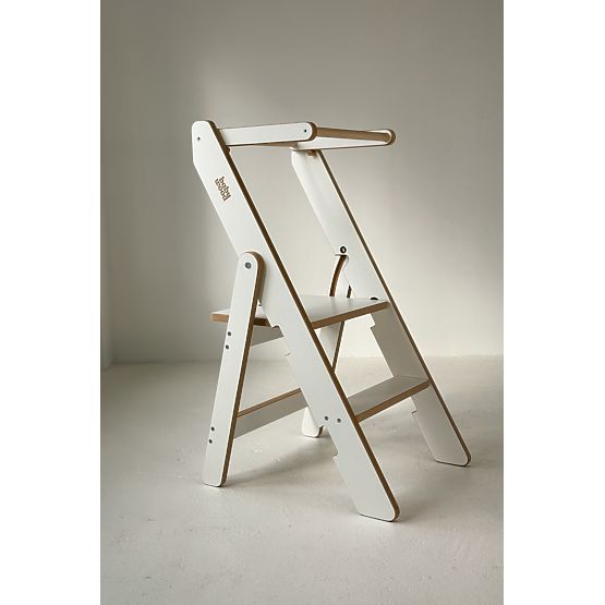 Folding Learning Tower - White