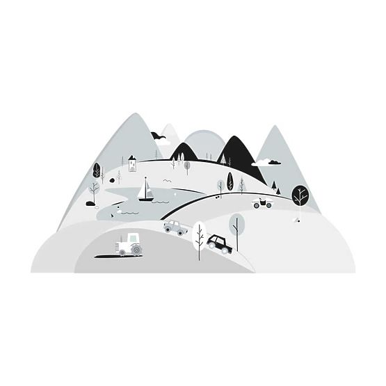 Wall sticker - Gray Mountains