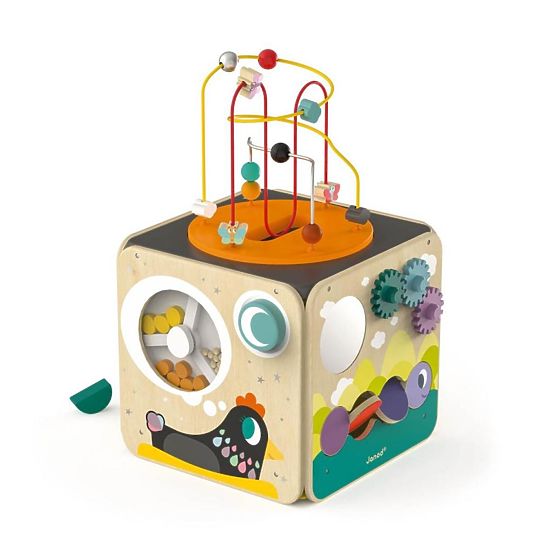 Janod Multifunctional Active Cube with motor labyrinth - large