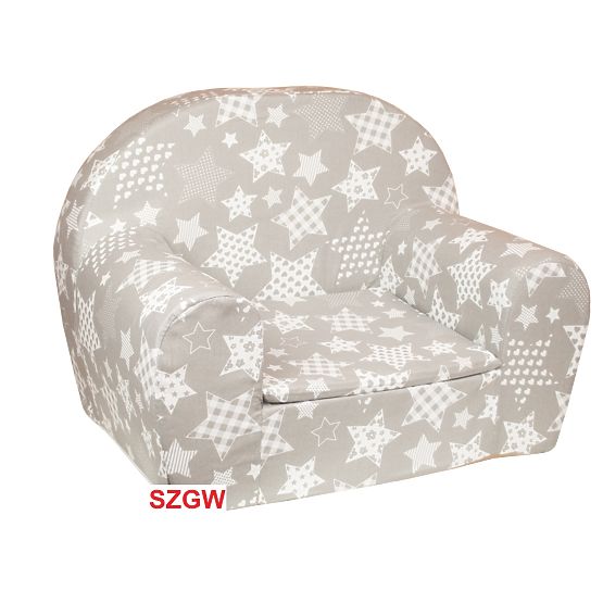 Kids' chair Stars - gray