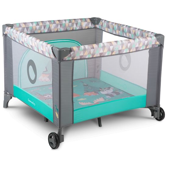 Children's playpen Lene - Green Turquoise