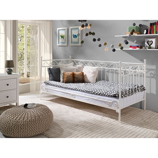 Metal bed model 2 S white