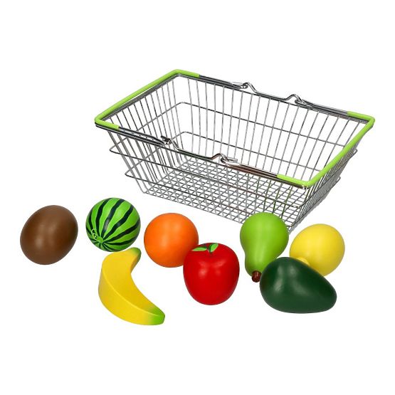 Shopping basket with fruit