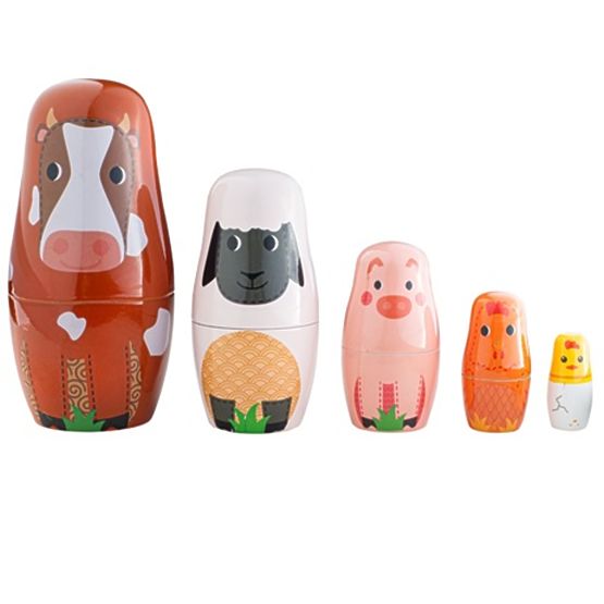 Tidlo Matryoshka farm animal