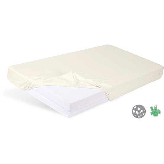 Waterproof Bamboo Fitted Sheet in Size 140x70 - Beige