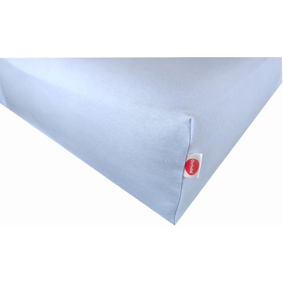 Waterproof cotton sheet - light blue 160 x 80 cm