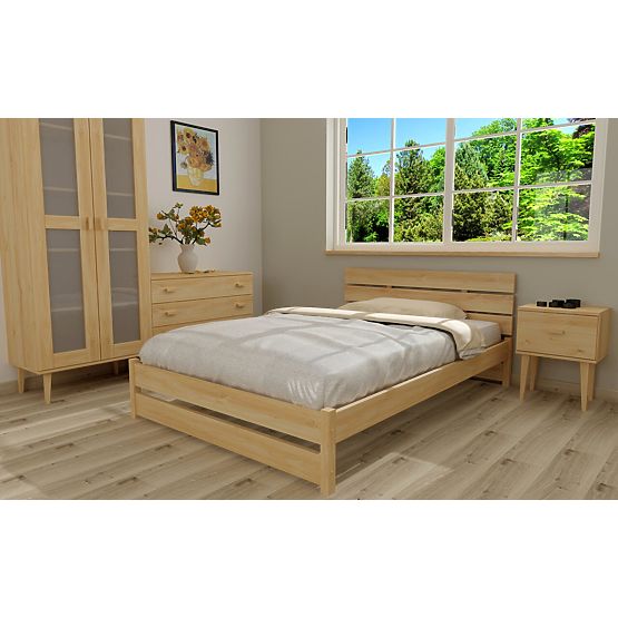 Wooden Bed Max 200 x 120 cm - Pine