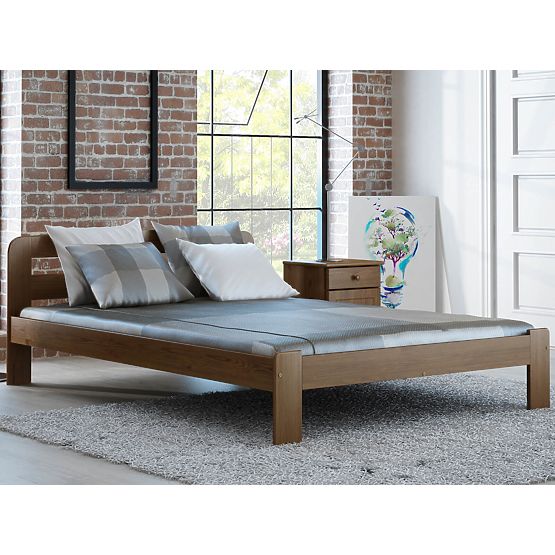 Wooden Bed SARA 140x200 cm - Oak