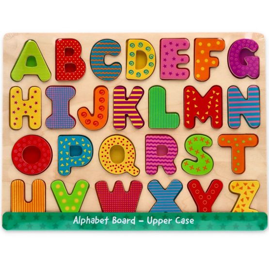 Wooden puzzle alphabet - capital letters