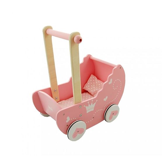 Wooden pram for Lelin dolls