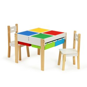 Children's Wooden Table with Chairs Creative