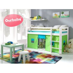Children's Loft Bed Ourbaby Modo - White