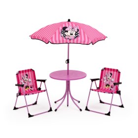 Minnie mouse table online and chairs with umbrella