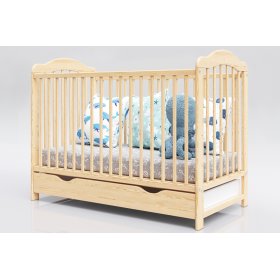 Alek Baby Crib with Removable Slats - Natural