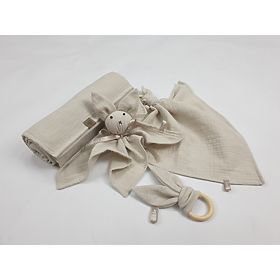 Baby muslin set - beige