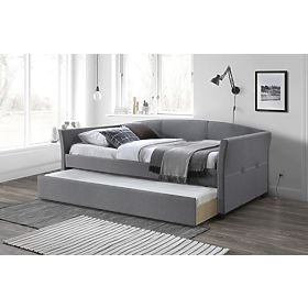 Bed with extra bed SANNA 90 x 200 cm - Grey