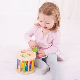 Bigjigs Baby Roller with shapes, Bigjigs Toys