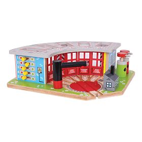 Bigjigs Rail Exclusive depot for 5 trains