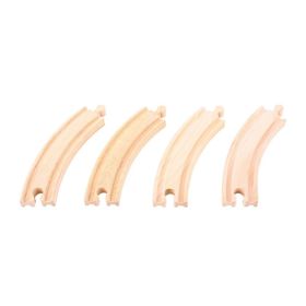 Bigjigs Rail Long circular rails 17 cm 4 pcs, Bigjigs Rail