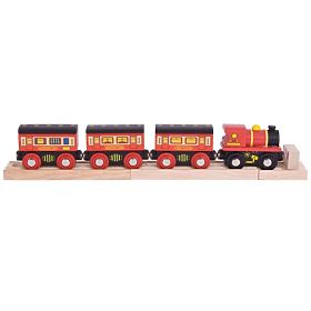 Bigjigs Rail Long-distance train + 3 tracks, Bigjigs Rail