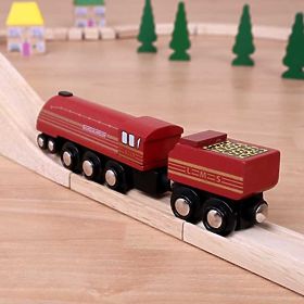 Bigjigs Rail replica locomotive Duchess of Hamilton + 3 tracks, Bigjigs Rail